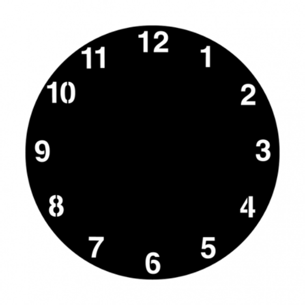 Apollo PrintScenic Glass Gobo ME2506 Clock (Apollo PGME2506)